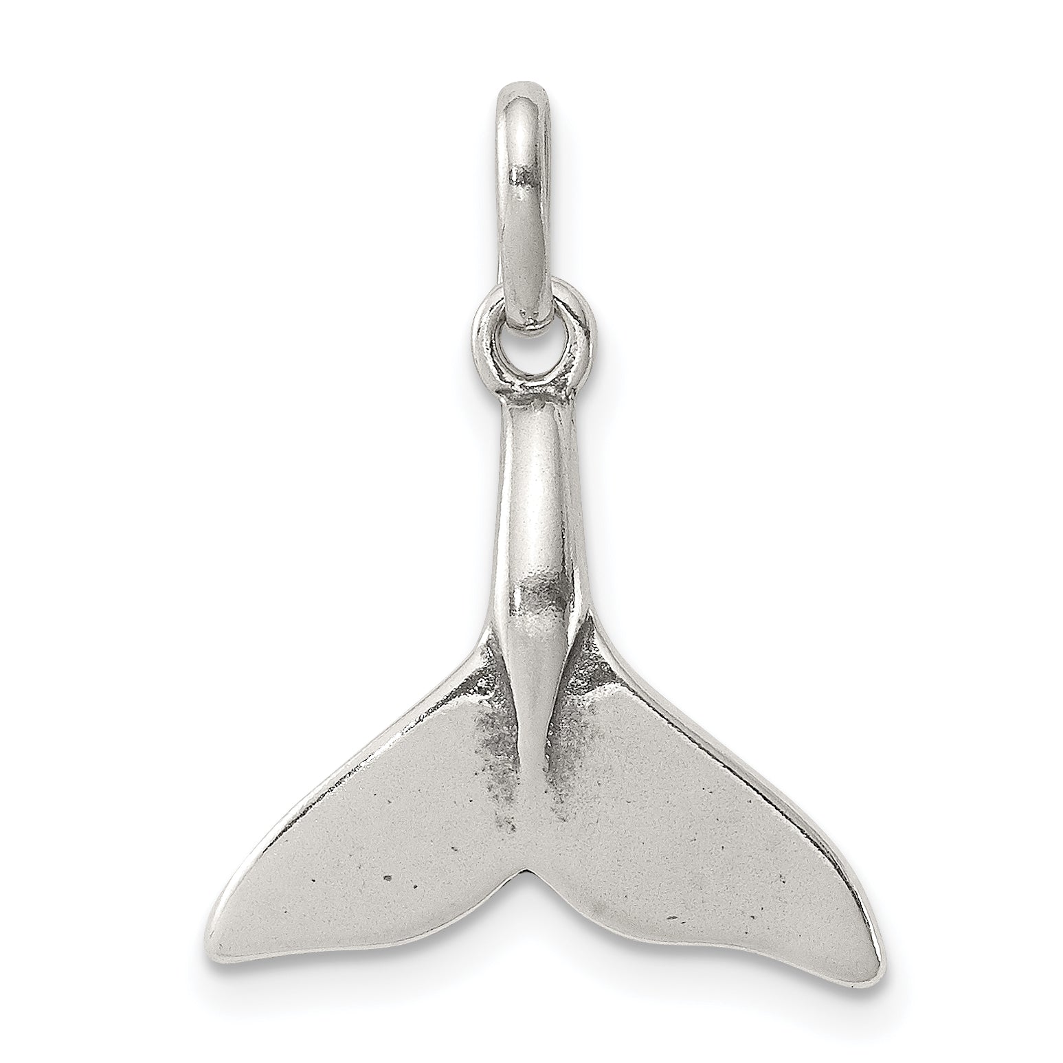 Sterling Silver Whale Tail Charm Main image
