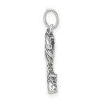 Sterling Silver 925 Antique Palm Tree Charm Pendant Vintage Solid Design
