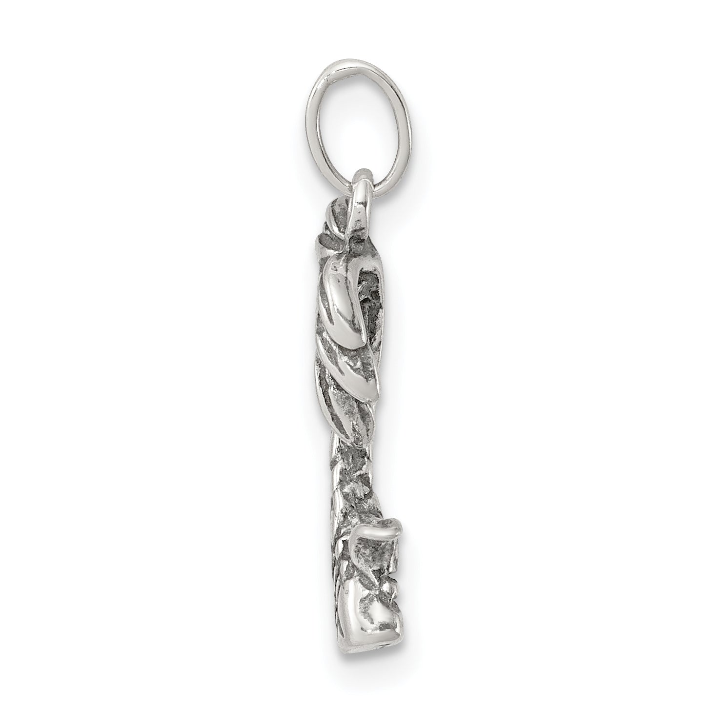 Sterling Silver 925 Antique Palm Tree Charm Pendant Vintage Solid Design