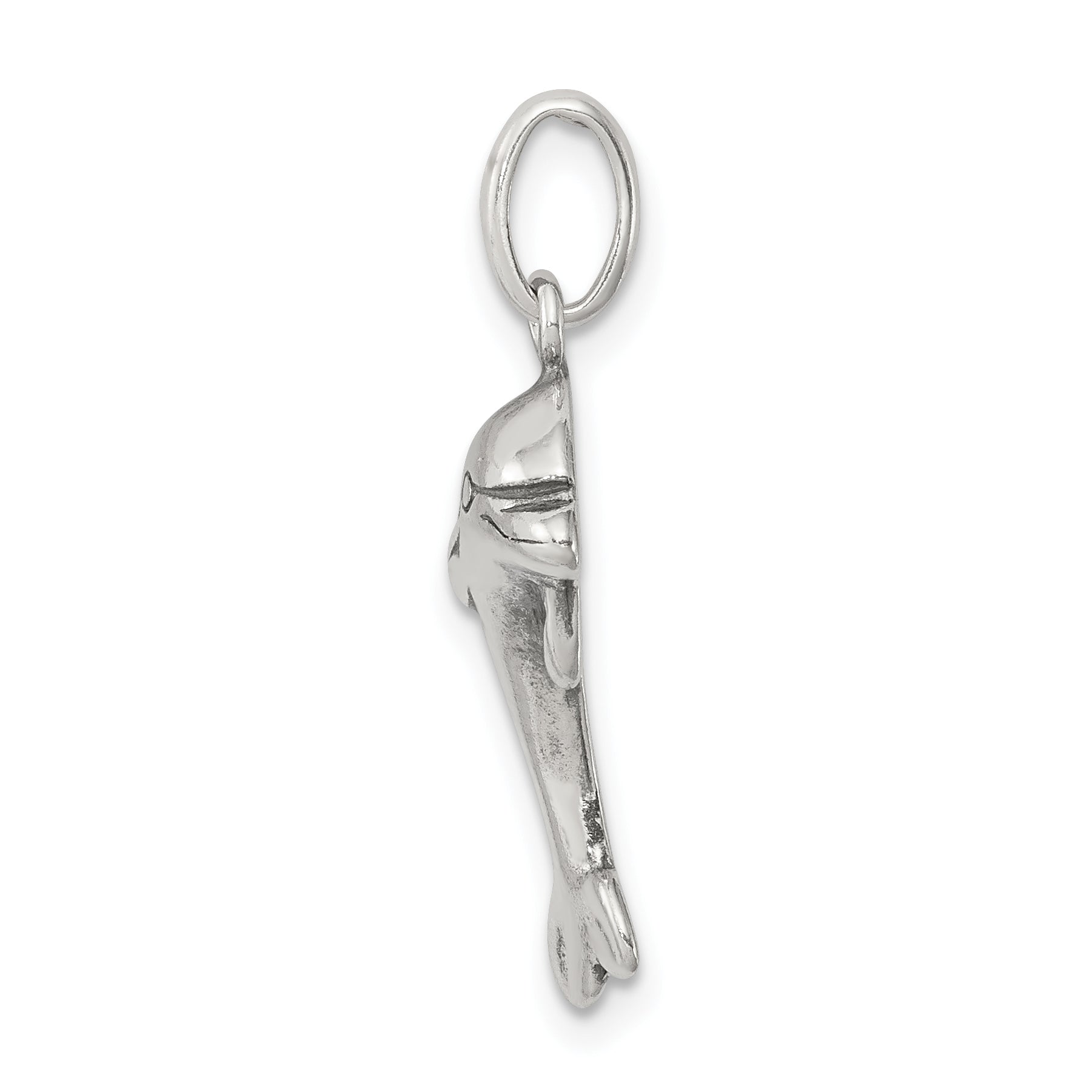 Antiqued Dolphin Pendant in Sterling Silver Secondary image