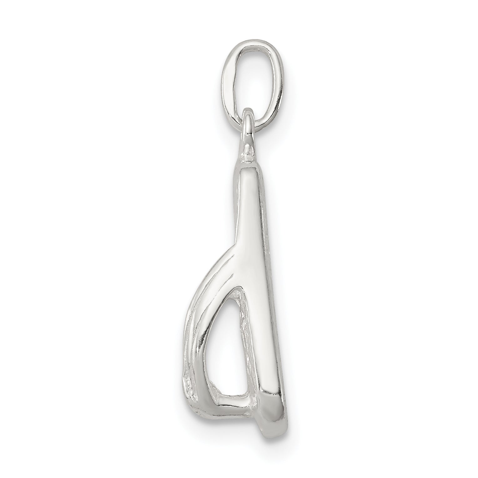Sophia Jewelers 925 Sterling Silver Polished Flip Flop Charm with Anti-Tarnish Finish