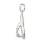 Sophia Jewelers 925 Sterling Silver Polished Flip Flop Charm with Anti-Tarnish Finish