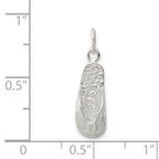 Sophia Jewelers 925 Sterling Silver Polished Flip Flop Charm with Anti-Tarnish Finish