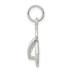 Sophia Jewelers Sterling Silver Polished Flip Flop Charm Anti-Tarnish Finish