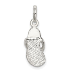 Sophia Jewelers Sterling Silver Polished Flip Flop Charm Anti-Tarnish Finish