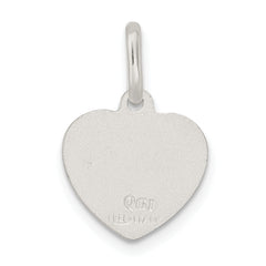 Sophia Jewelers 925 Sterling Silver Angel Heart Charm for Children