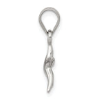 Sterling Silver Starfish Pendant with Rhodium Polish Elegant Charm