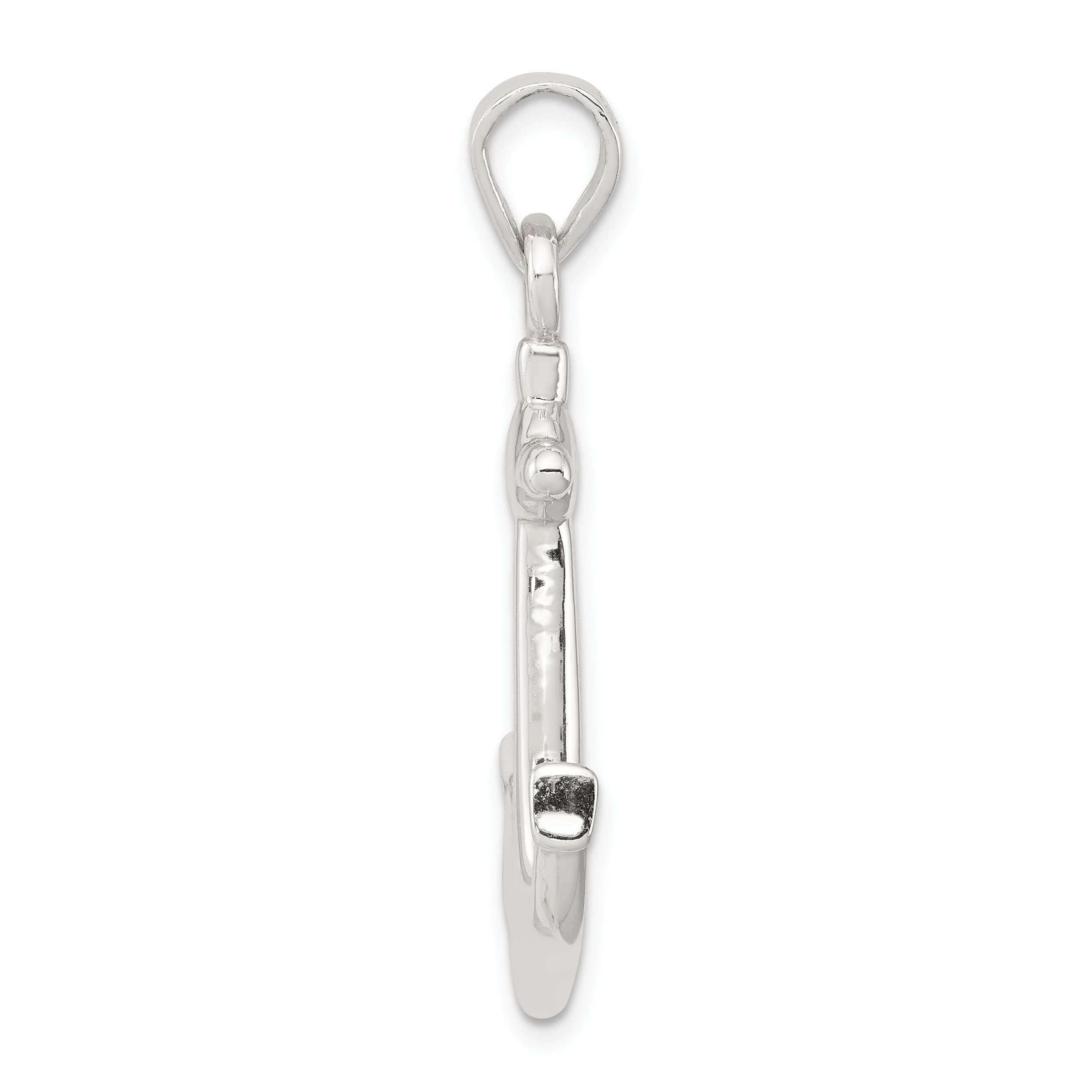 Sophia Jewelers Men's 925 Sterling Silver Anchor Pendant Polished Anti-Tarnish