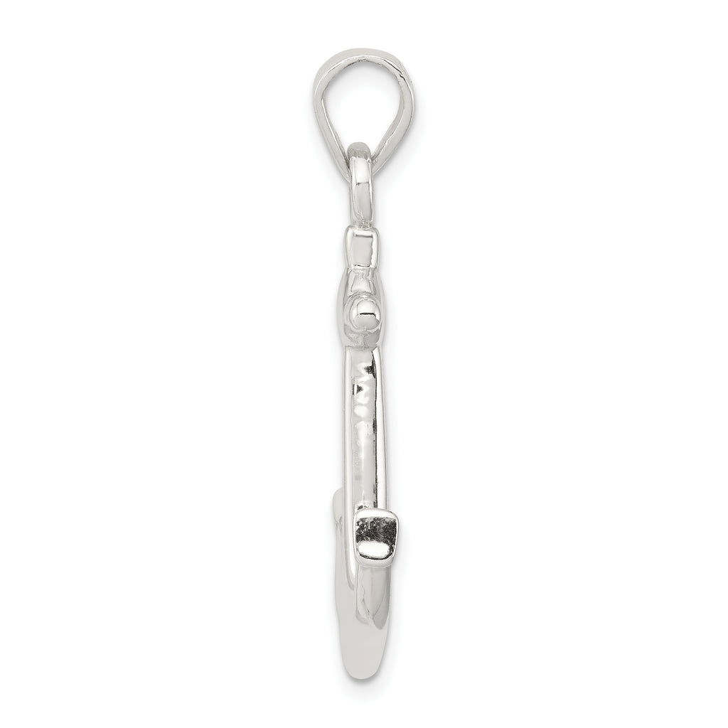 Sophia Jewelers Men's 925 Sterling Silver Anchor Pendant Polished Anti-Tarnish
