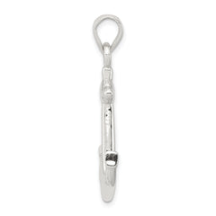 Sophia Jewelers Men's 925 Sterling Silver Anchor Pendant Polished Anti-Tarnish