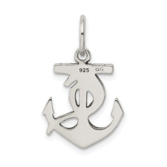 Men's 925 Sterling Silver Antiqued Anchor Charm Pendant Vintage Inspired