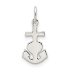 Sophia Jewelers Sterling Silver Polished Charm with Anti-Tarnish Finish