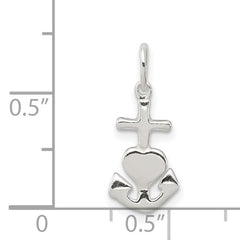 Sophia Jewelers Sterling Silver Polished Charm with Anti-Tarnish Finish