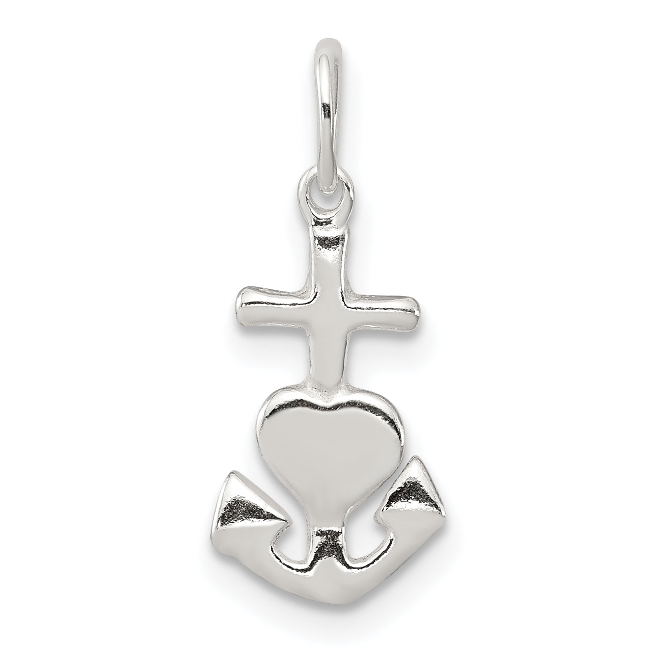 Sterling Silver Hope, Faith, and Charity Charm Main image