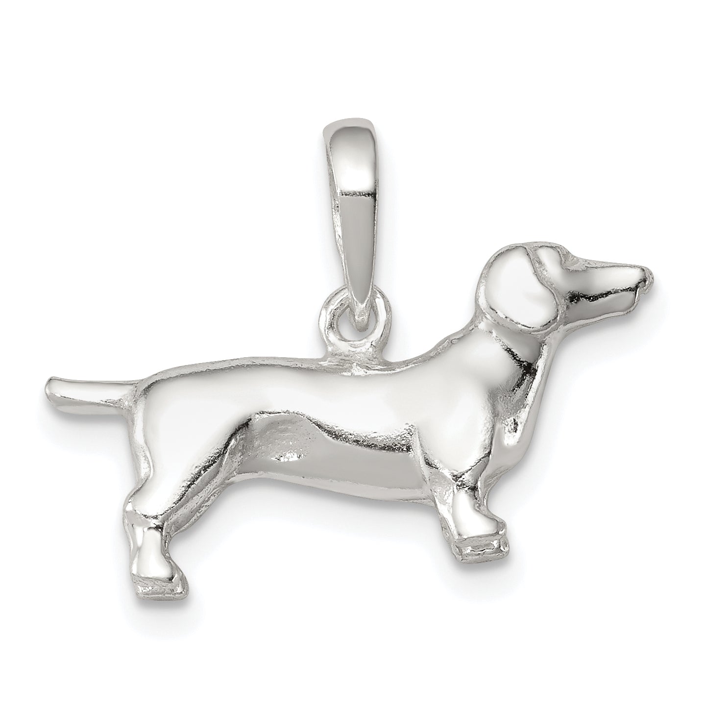 Sterling Silver Dachshund Pendant Main image