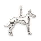 Sterling Silver 925 Great Dane Pendant with Anti-Tarnish Finish