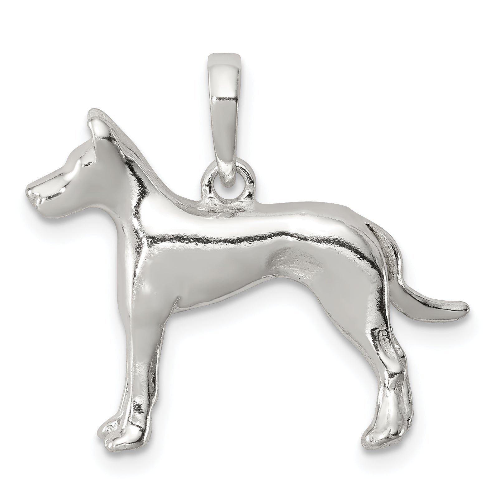 Sterling Silver Great Dane Pendant Main image
