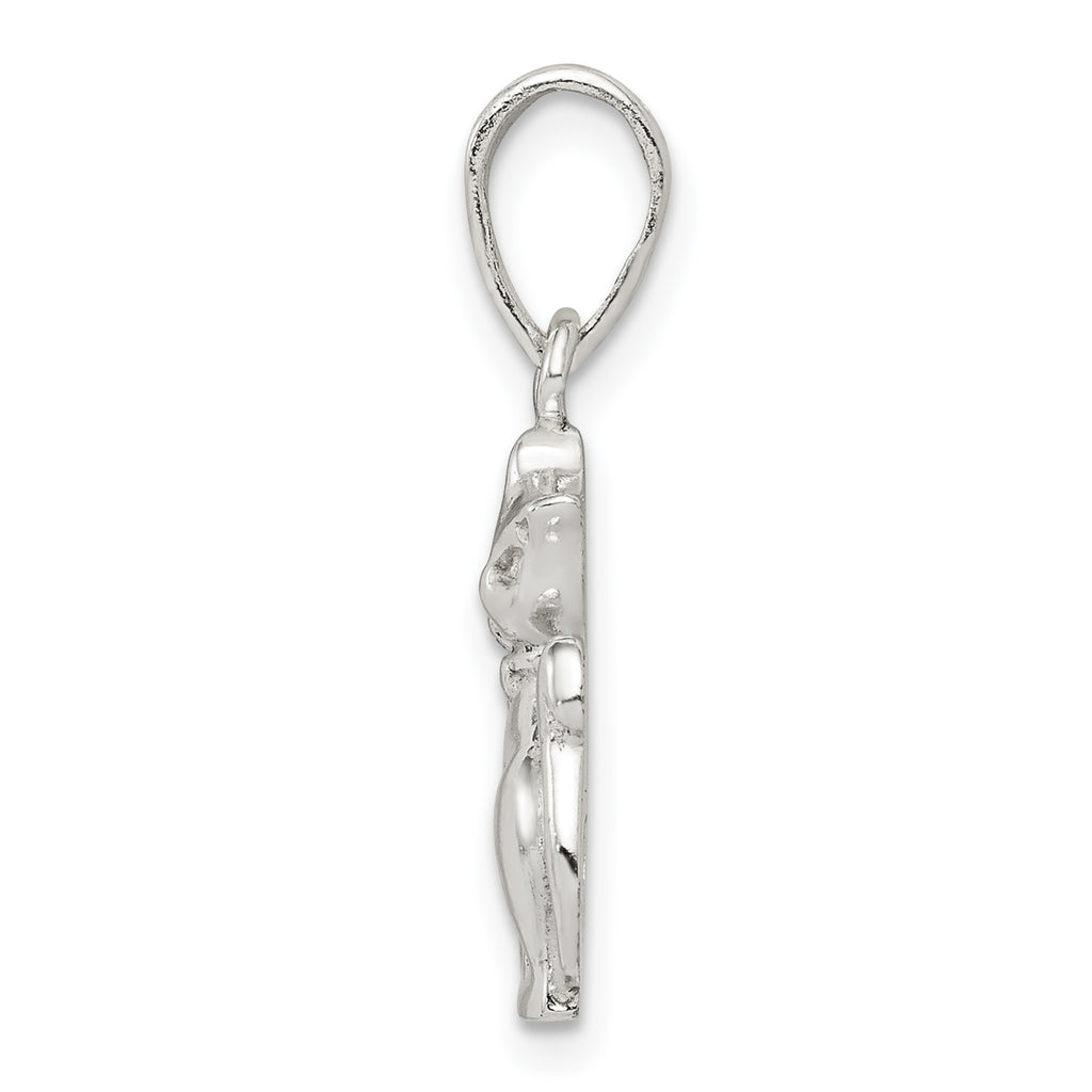 Sophia Jewelers 925 Sterling Silver Cats Pendant with Anti-tarnish Finish