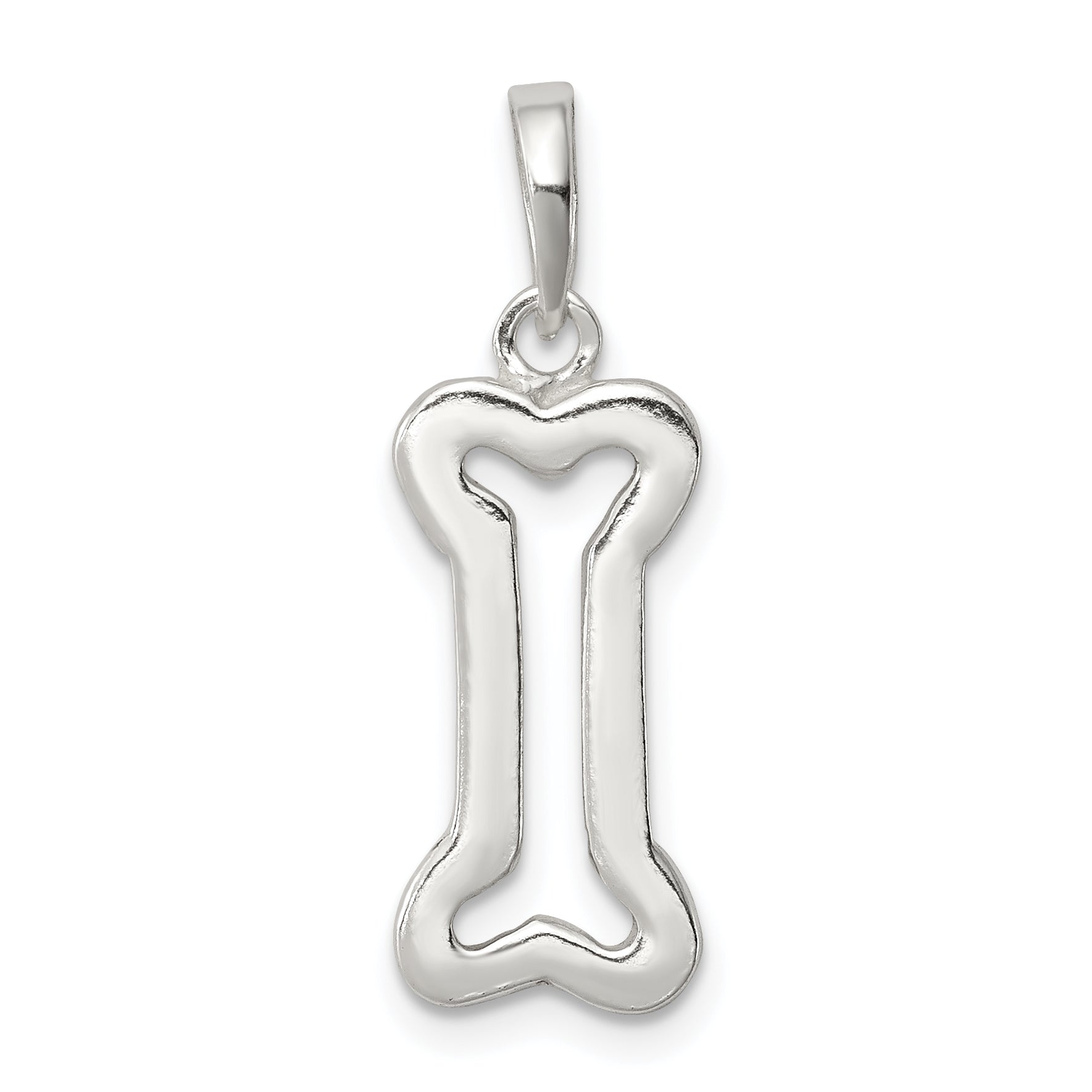 Sterling Silver Bone Pendant Main image