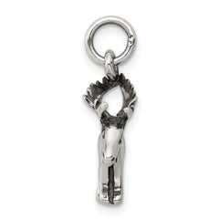 Sterling Silver Antiqued Moose Charm
