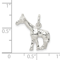 Sophia Jewelers 925 Sterling Silver 3D Giraffe Charm Pendant Polished Finish