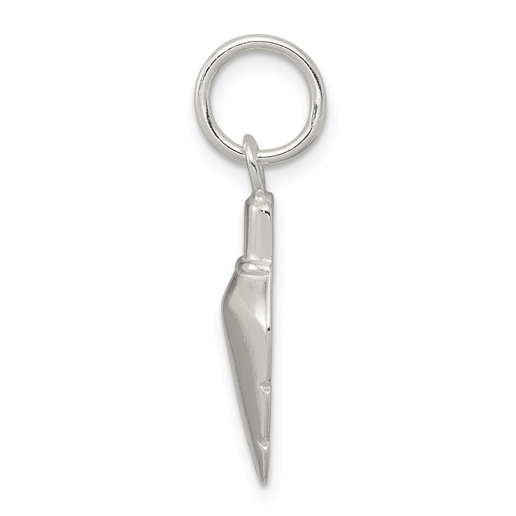 Sterling Silver 925 Polished Arrowhead Pendant with Anti-Tarnish Men's Charm