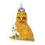 Silver Enamel Mom & Kitten Cat Charm