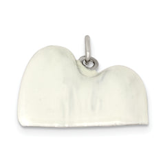 Sterling Silver 925 Enameled Maltese Charm 3D Elegant Design