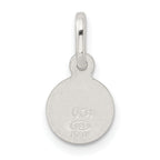 Sterling Silver Rhodium-plated Satin Angel Charm