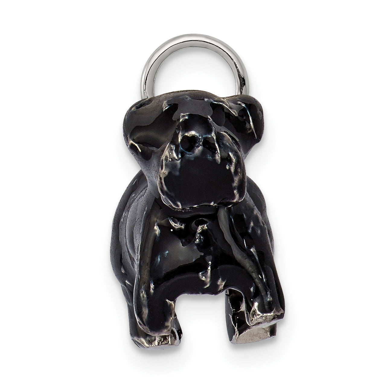 Sterling Silver 925 Scottish Terrier 3D Enameled Charm Sophia Jewelers Secondary image