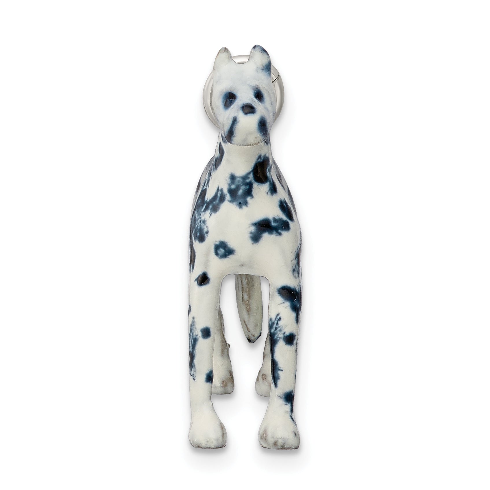 Sophia Jewelers 925 Sterling Silver 3D Great Dane Enameled Charm Secondary image