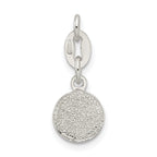 Sterling Silver 925 Enameled Soccer Ball Charm Polished Anti-Tarnish