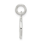 Sterling Silver Enameled Soccer Ball Charm with Polished Finish