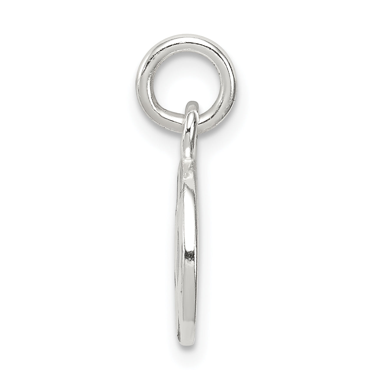 Sterling Silver Enameled Soccer Ball Charm with Polished Finish