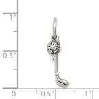 Sophia Jewelers Sterling Silver 925 Polished Golfer's Charm