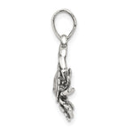 Sterling Silver 925 Cancer Zodiac Pendant Antique Design Solid