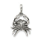 Sterling Silver 925 Cancer Zodiac Pendant Antique Design Solid