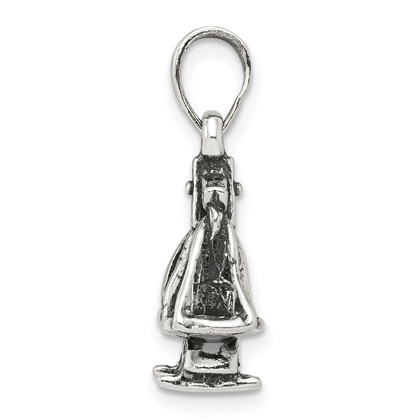 Sterling Silver 925 Libra Zodiac Pendant with Antiqued Finish Elegant Design Secondary image