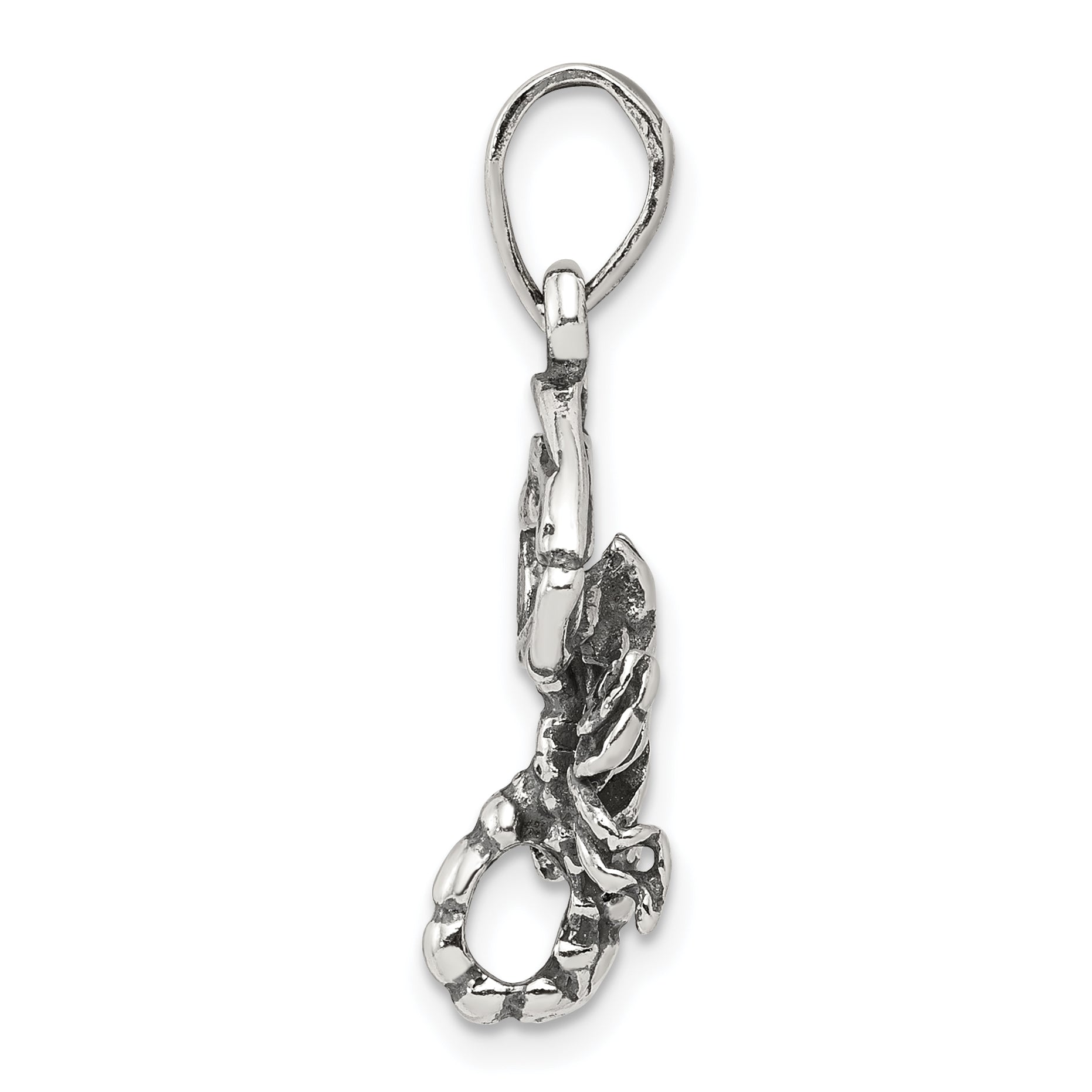 Sophia Jewelers Sterling Silver 925 Scorpio Pendant Antique Design Solid Finish Secondary image