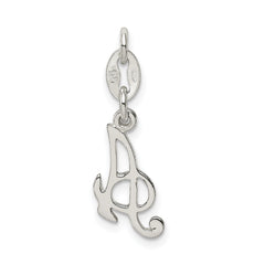 Sophia Jewelers Sterling Silver Initial A Charm with Anti-Tarnish Coating