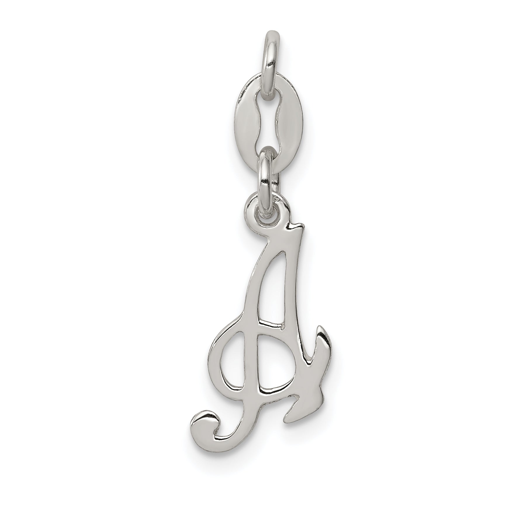 Sterling Silver Letter A Initial Charm Main image