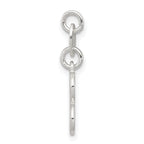 Sterling Silver 925 B Charm Pendant with Anti-Tarnish Solid Design
