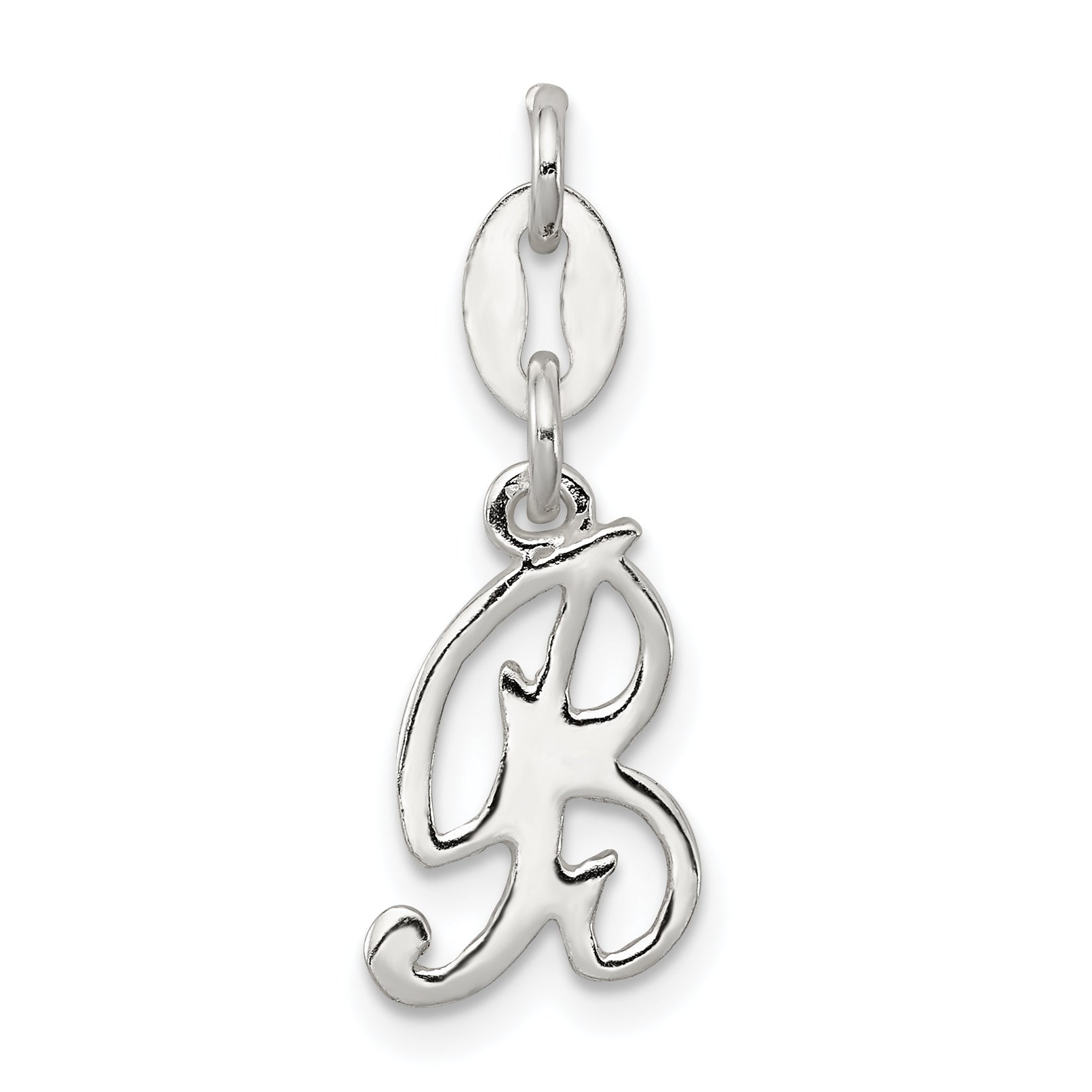 Sterling Silver Letter B Initial Charm Main image