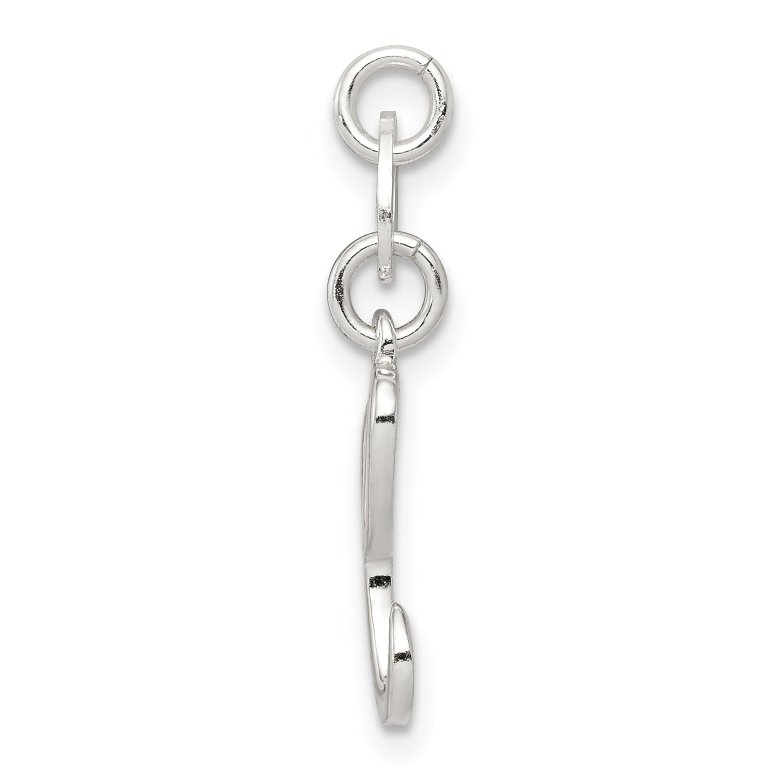 Sophia Jewelers Sterling Silver 925 Initial C Charm with Anti-Tarnish Finish Secondary image