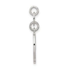 Sterling Silver 925 Initial D Charm with Anti-Tarnish Finish