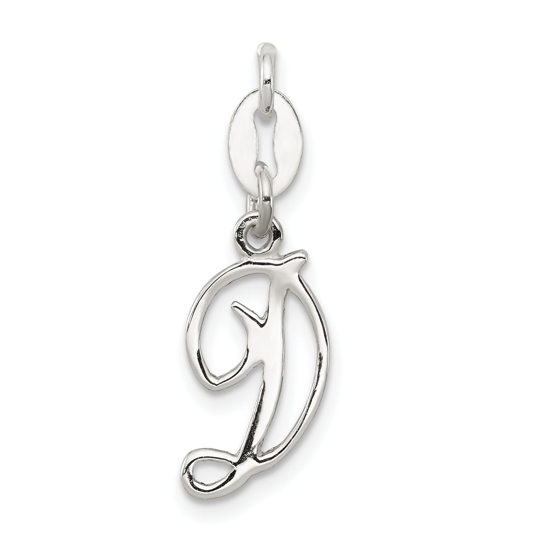 Sterling Silver Letter D Initial Charm Main image