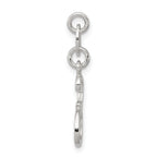 Sterling Silver 925 Initial E Charm with Anti-Tarnish Finish
