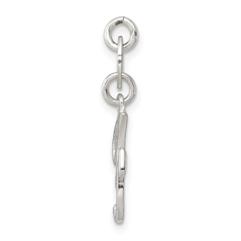 Sophia Jewelers Sterling Silver 925 Initial F Charm with Anti-Tarnish Finish