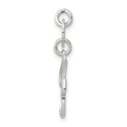 Sophia Jewelers Sterling Silver 925 Initial F Charm with Anti-Tarnish Finish