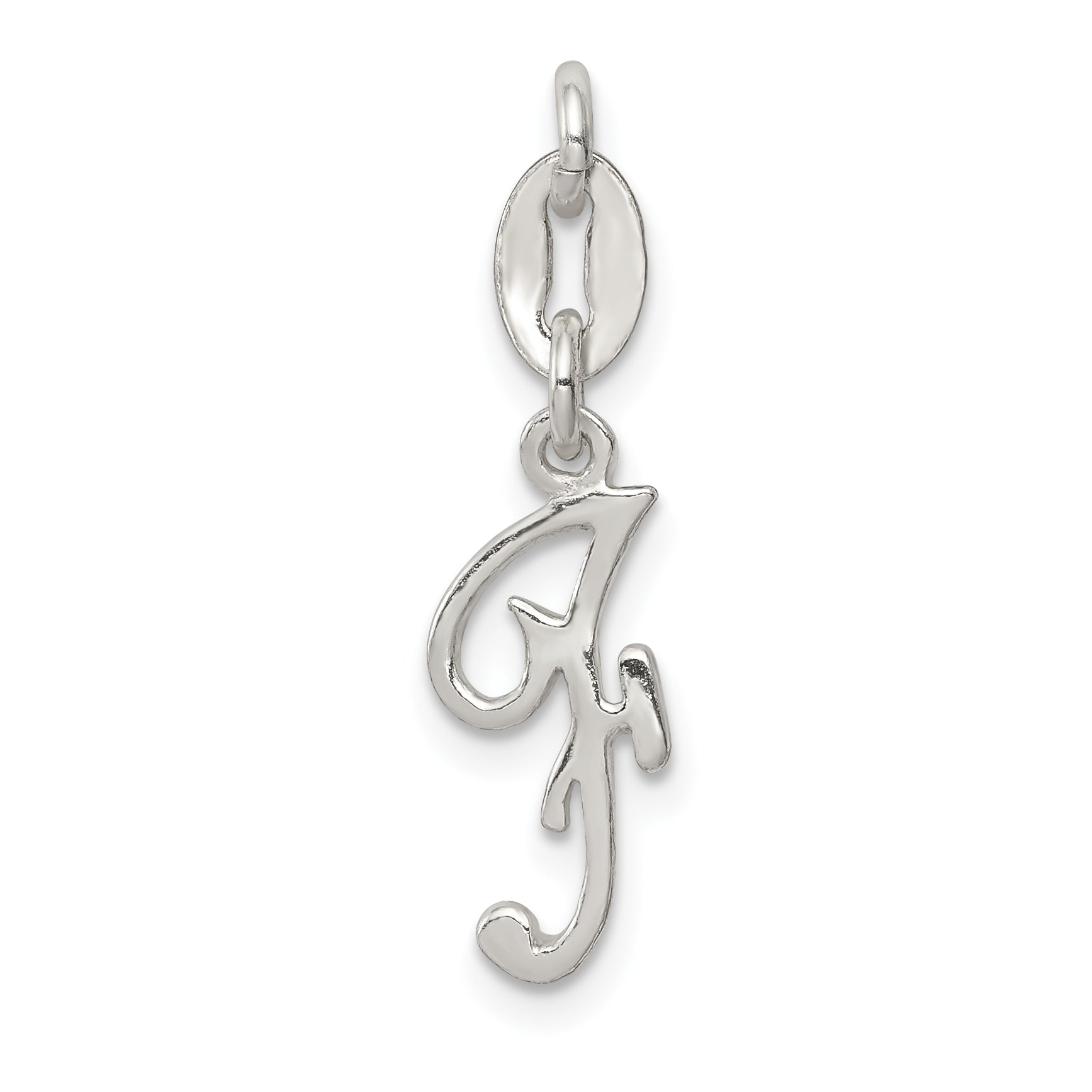 Sterling Silver Letter F Initial Charm Main image